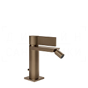 Gessi Inverso Смеситель для биде с донным клапаном, излив 11,8 см, цвет: coffee bronze brushed PVD 73607#761