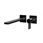 Gessi Inverso Смеситель для раковины встр., внеш. часть, без д/к, излив 19,7 см, цвет: black metal 73688#706