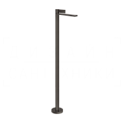 Gessi Inverso Смеситель для раковины напольный, внешняя часть, излив 19,9 см, цвет: black metal PVD 73695#707