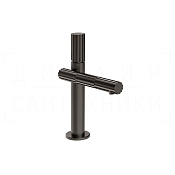 Gessi Incastri Смеситель для раковины, с дон. клапаном, излив 12,7 см, цвет: black metal brushed PVD 75051#707