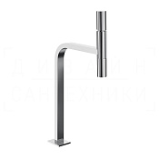Gessi Incastri Смеситель для раковины высокий, с донным клапаном, излив 26,9 см, цвет: chrome 75253#031