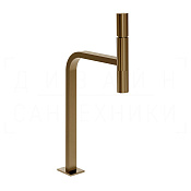 Gessi Incastri Смеситель для раковины высокий, с д/к, излив 26,9 см, цвет: deep bronze brushed PVD 75253#791