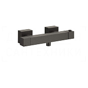 Gessi Rettangolo Термостат для душа, без излива и душевого гарнитура, цвет: black metal brushed PVD 19431#707