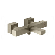 Gessi Rettangolo Термостат для ванны, без душевого гарн., излив 18,9 см, цвет: finox brushed nickel 20111#149