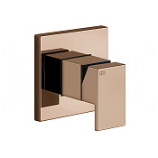 Gessi Rettangolo Смеситель для душа встраиваемый, на 1 потребитель, внешняя часть, цвет: copper PVD 20119#030
