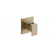 Gessi Rettangolo Смеситель для душа встраив., на 1 потр., внеш. часть, цвет: warm bronze brushed PVD 20119#726