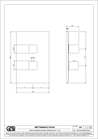 Gessi Rettangolo Термостат для душа встраиваемый, на 1 потр., внеш. часть, цвет: copper brushed PVD 20182#708