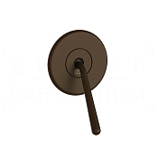 Gessi Goссia Смеситель для душа встраиваемый, на 1 потребитель, внешняя часть, цвет: dark bronze 33044#845