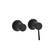 Gessi Goссia Смеситель для душа встраиваемый, на 2 потребителя, внешняя часть, цвет: matte black 33077#299