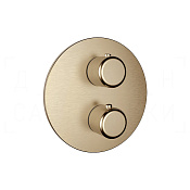 Gessi Goссia Термостат для душа встраив., на 1 потреб., внешняя часть, цвет: warm bronze brushed PVD 33842#726