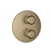 Gessi Goссia Термостат для душа встраив., на 2 потреб., внешняя часть, цвет: deep bronze brushed PVD 33844#791