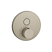 Gessi Hi-Fi Термостат для душа встраиваемый, на 1 потреб., внешняя часть, цвет: finox brushed nickel 38711#149