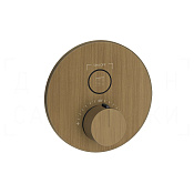 Gessi Hi-Fi Термостат для душа встраиваемый, на 1 потребитель, внешняя часть, цвет: antique brass 38711#713