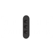 Gessi Anello Термостат для душа встраиваемый, на 2 потребителя, внешняя часть, цвет: aged bronze 43064#187