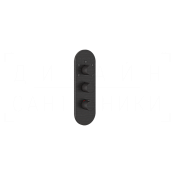 Gessi Anello Термостат для душа встраиваемый, на 5 потребителей, внешняя часть, цвет: aged bronze 43072#187