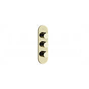 Gessi Anello Термостат для душа встраиваемый, на 5 потребителей, внешняя часть, цвет: brass PVD 43072#710