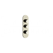 Gessi Anello Термостат для душа встраиваемый, на 5 потребителей, внешняя часть, цвет: nickel PVD 43072#720