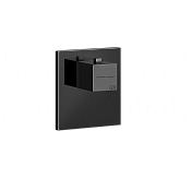 Gessi Rettangolo Термостат для душа встраиваемый, на 1 потреб., внешняя часть, цвет: black metal PVD 43252#706