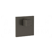 Gessi Rettangolo Термостат для душа встраив., на 1 потр., внеш. часть, цвет: black metal brushed PVD 43252#707