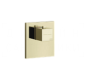 Gessi Rettangolo Термостат для душа встраиваемый, на 1 потребитель, внешняя часть, цвет: brass PVD 43252#710