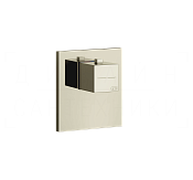 Gessi Rettangolo Термостат для душа встраиваемый, на 1 потребитель, внешняя часть, цвет: nickel PVD 43252#720