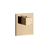 Gessi Rettangolo Термостат для душа встраиваемый, на 1 потреб., внешняя часть, цвет: warm bronze PVD 43252#735