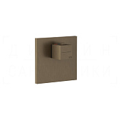 Gessi Rettangolo Термостат для душа встраив., на 1 потреб., внешняя часть, цвет: coffee bronze PVD 43252#761