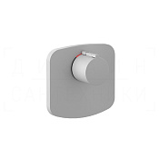 Gessi Rettangolo Термостат для душа встраиваемый, на 1 потребитель, внешняя часть, цвет: matte white 43256#279