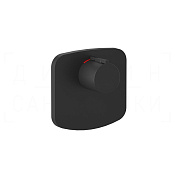 Gessi Rettangolo Термостат для душа встраиваемый, на 1 потребитель, внешняя часть, цвет: matte black 43256#299