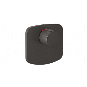 Gessi Rettangolo Термостат для душа встраив., на 1 потр., внеш. часть, цвет: black metal brushed PVD 43256#707