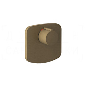 Gessi Rettangolo Термостат для душа встраиваемый, на 1 потребитель, внеш. часть, цвет: antique brass 43256#713