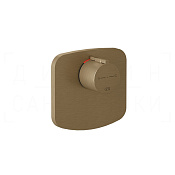 Gessi Rettangolo Термостат для душа встраив., на 1 потр., внеш. часть, цвет: deep bronze brushed PVD 43256#791
