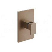 Gessi Rettangolo Смеситель для душа встраиваемый, на 1 потр., внеш. часть, цвет: copper brushed PVD 44602#708