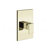 Gessi Rettangolo Смеситель для душа встраиваемый, на 1 потребитель, внешняя часть, цвет: brass PVD 44602#710