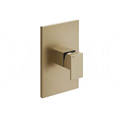 Gessi Rettangolo Смеситель для душа встраив., на 1 потр., внеш. часть, цвет: warm bronze brushed PVD 44602#726