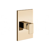 Gessi Rettangolo Смеситель для душа встраиваемый, на 1 потреб., внешняя часть, цвет: warm bronze PVD 44602#735