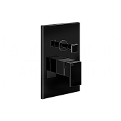 Gessi Rettangolo Смеситель для душа встраиваемый, на 2 потреб., внешняя часть, цвет: black metal PVD 44604#706