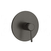 Gessi Goccia Смеситель для душа встраив., на 1 потреб., внешняя часть, цвет: black metal brushed PVD 44676#707