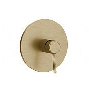 Gessi Goccia Смеситель для душа встраив., на 1 потреб., внешняя часть, цвет: warm bronze brushed PVD 44676#726