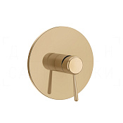 Gessi Goccia Смеситель для душа встраиваемый, на 1 потребитель, внешняя часть, цвет: warm bronze PVD 44676#735