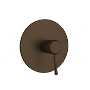 Gessi Goccia Смеситель для душа встраиваемый, на 1 потребитель, внешняя часть, цвет: dark bronze 44676#845