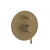 Gessi Goccia Смеситель для душа встраиваемый, на 2 потребителя, внешняя часть, цвет: antique brass 44678#713