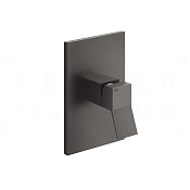 Gessi Rettangolo K Смеситель для душа встраив., на 1 потреб., внешняя часть, цвет: black metal PVD 53061#707