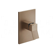 Gessi Rettangolo K Смеситель для душа встраив., на 1 потр., внешняя часть, цвет: copper brushed PVD 53061#708