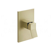 Gessi Rettangolo K Смеситель для душа встраив., на 1 потреб., внешняя часть, цвет: brushed brass PVD 53061#727