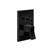 Gessi Rettangolo K Смеситель для душа встраиваемый, на 2 потреб., внеш. часть, цвет: black metal PVD 53079#706