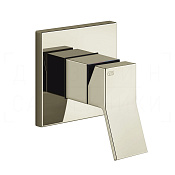 Gessi Rettangolo K Смеситель для душа встраиваемый, на 1 потребитель, внеш. часть, цвет: nickel PVD 53109#720