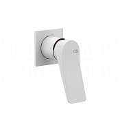 Gessi Rilievo Смеситель для душа встраиваемый, на 1 потребитель, внешняя часть, цвет: matte white 59019#279