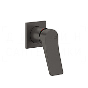 Gessi Rilievo Смеситель для душа встраив., на 1 потр., внешняя часть, цвет: black metal brushed PVD 59019#707