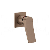 Gessi Rilievo Смеситель для душа встраиваемый, на 1 потреб., внешняя часть, цвет: copper brushed PVD 59019#708